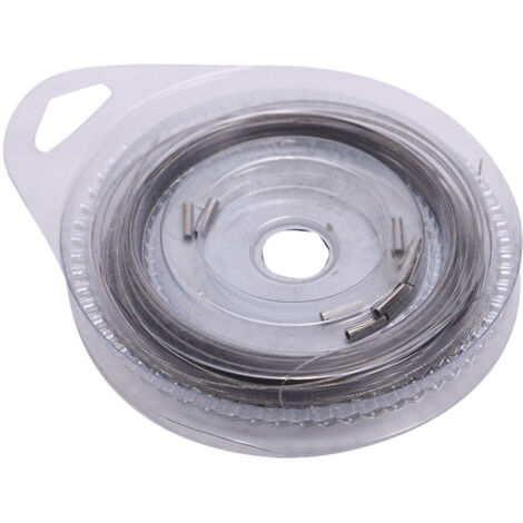Fil d'acier tressé 7 brins 10m haute résistance pêche mer (40lb)