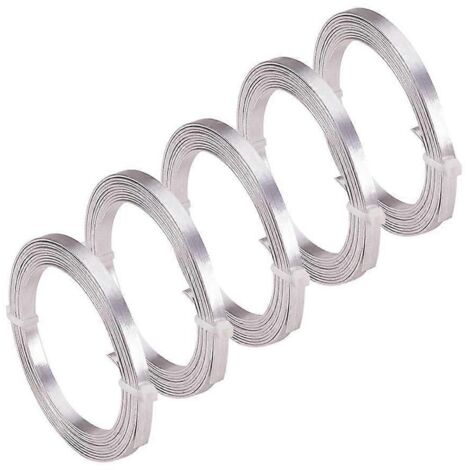 Fil d'aluminium plat pour la fabrication de bijoux (colliers, bracelets, boucles d'oreilles) - environ 2 m