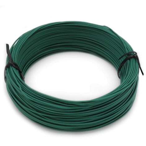Fil d'attache brise vue acier 50m vert