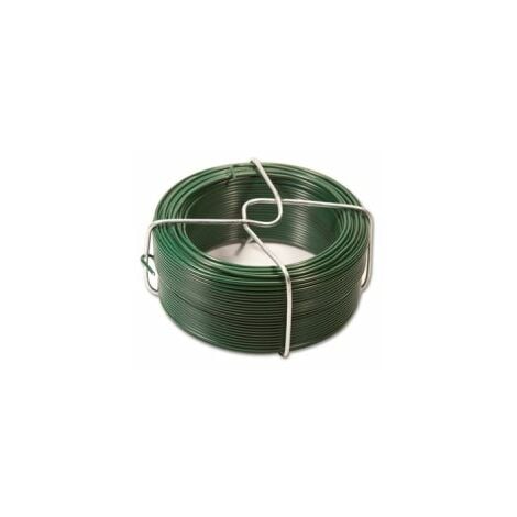 Fil d'Attache Plastifié Vert - Diamètre 1,35mm - Longueur 50m