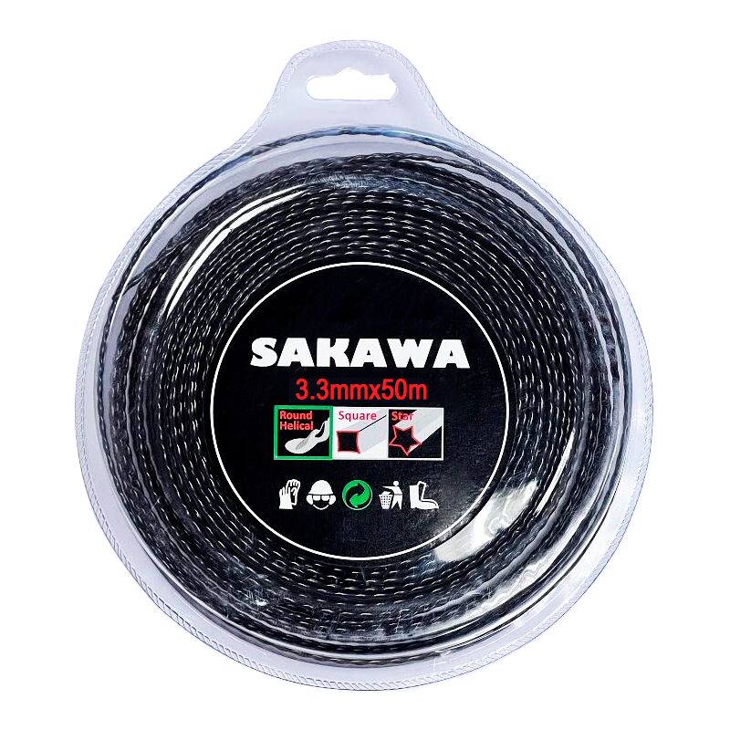 Sakawa - Fil Debroussailleuse Nylon Helicoidal 3.3 x 50