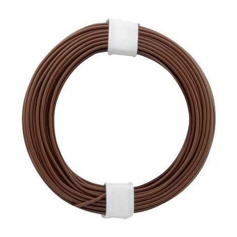 Fil de câblage Donau Elektronik 118-8 1 x 0.14 mm² marron 10 m Y067651