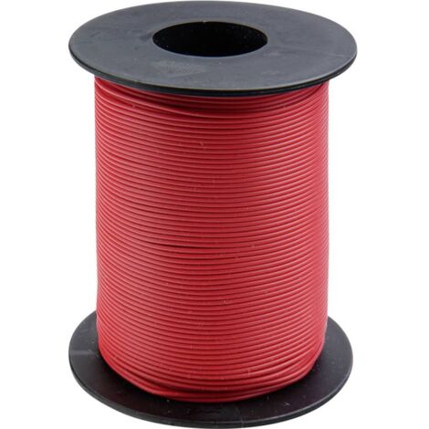 Fil de câblage Donau Elektronik 119-10 1 x 0.14 mm² rouge 100 m