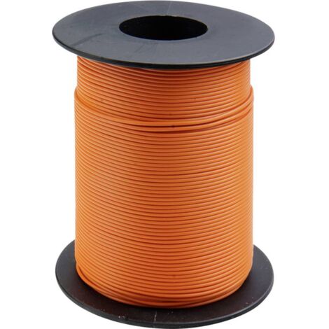 Fil de câblage Donau Elektronik 119-17 1 x 0.14 mm² orange 100 m Y067611