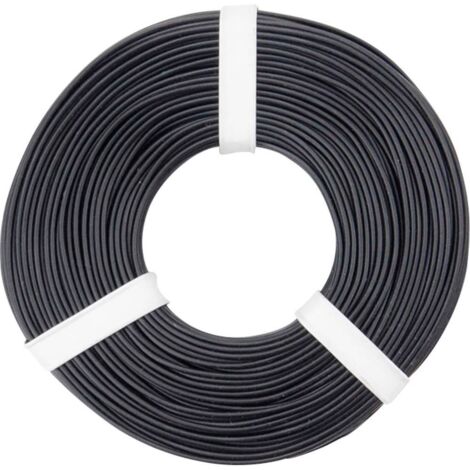 Fil de câblage Donau Elektronik 125-051 1 x 0.25 mm² noir 50 m S160631