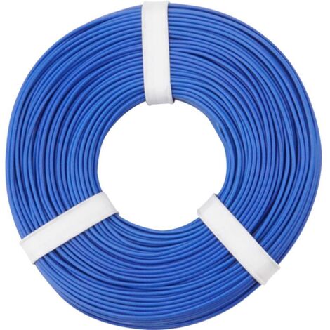 Fil de câblage Donau Elektronik 125-052 1 x 0.25 mm² bleu 50 m S160071