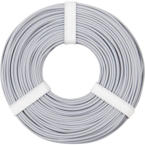 Fil de câblage Donau Elektronik 125-059 1 x 0.25 mm² gris 50 m S107771
