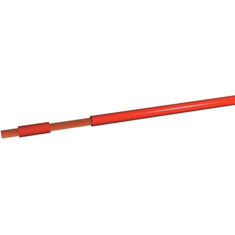Fil H07 V-K (Souple) 10 mm² - Coupe au mètre - Rouge - Réf : HO7-VK10rouge