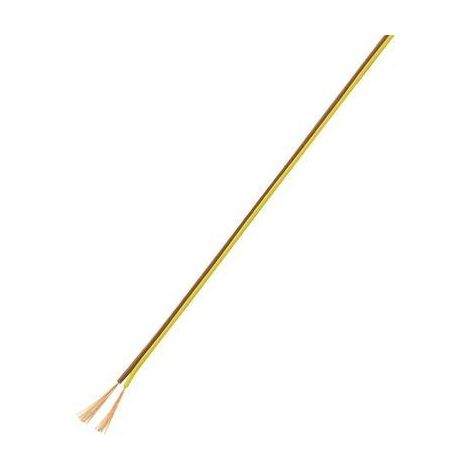 FIL DE CÂBLAGE TRU COMPONENTS 1567053 2 X 0.14 MM² MARRON, JAUNE 10 M