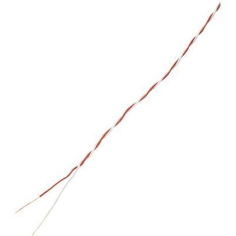 FIL DE CÂBLAGE TRU COMPONENTS CU DR 1567213 2 X 0.28 MM² ROUGE, BLANC 10 M