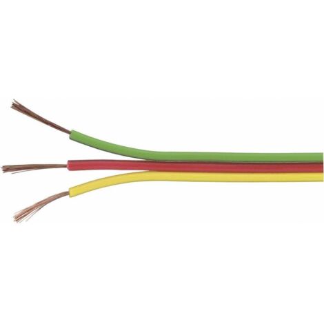 FIL DE CÂBLAGE TRU COMPONENTS FBC 1567056 3 X 0.14 MM² JAUNE, ROUGE, VERT 5 M