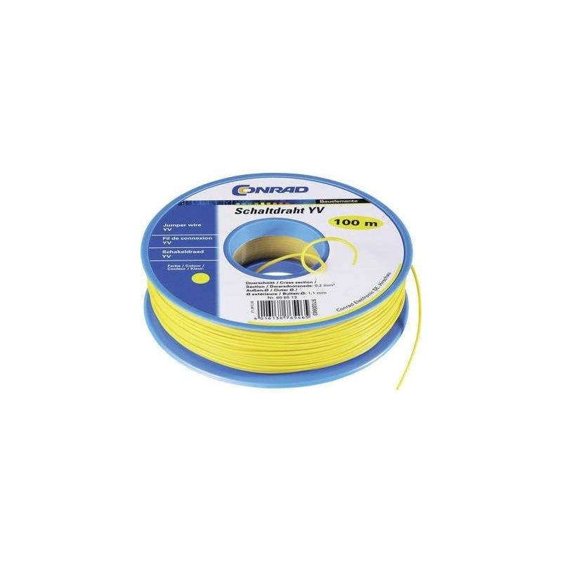 Fil de câblage yv Tru Components yv 1567890 1 x 0.20 MM² blanc 25 m