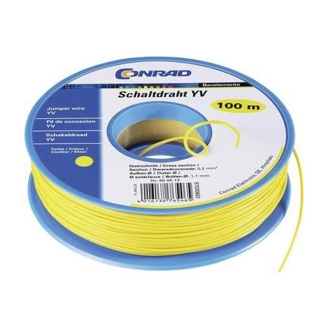 FIL DE CÂBLAGE YV TRU COMPONENTS YV 1570375 1 X 0.20 MM² GRIS 25 M