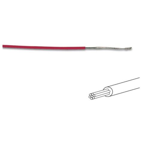 Fil de c,blage -  ,,¸ 1 4 mm - 0 2 mm,,² - multibrin - rouge
