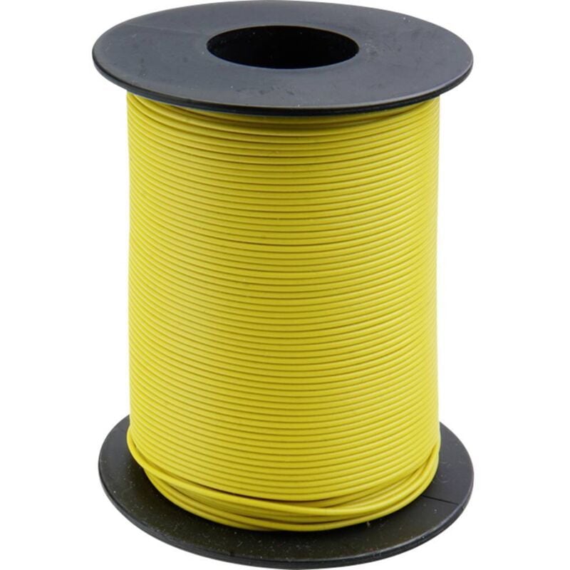 Fil de câblage Donau Elektronik 119-13 1 x 0.14 mm² jaune 100 m