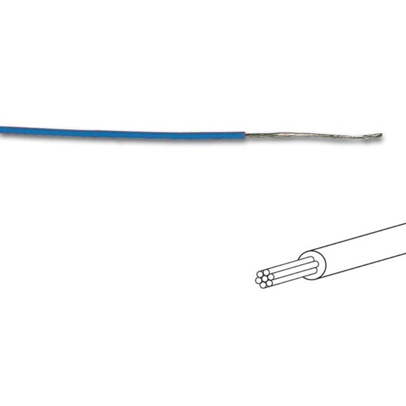 100m Fil De Cablage Souple Bleu Ky30-04 Velleman
