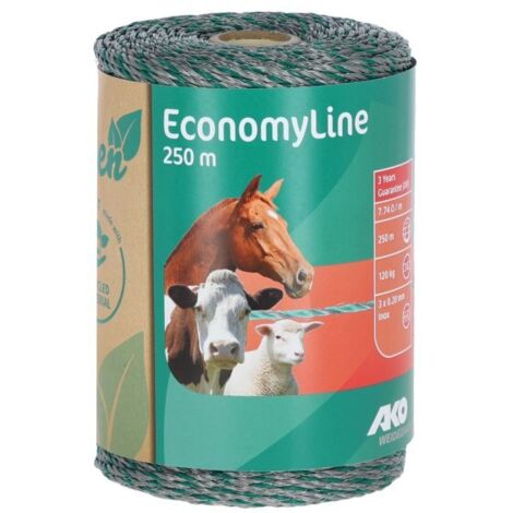 Fil de clôture EconomyLine, 250m, vert/gris