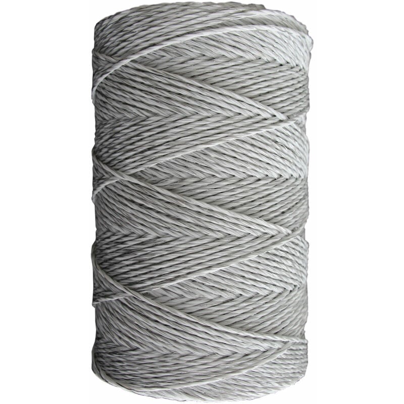 Fil de clôture électrique Basic - blanc - 500 m, 6 conducteurs en acier inoxydable