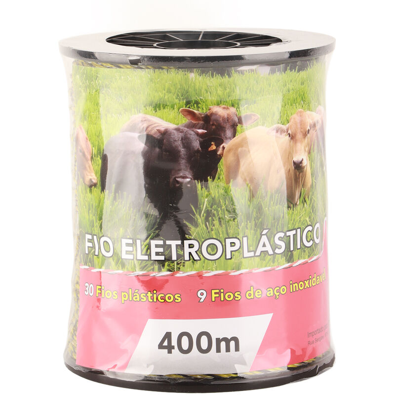 Fil de clôture électrique, forte conductivité électrique, corde de ferme électrique légère et réutilisable en acier inoxydable pour animaux