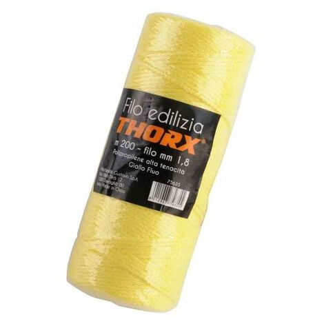 Fil de construction Jaune m 200 Thorx