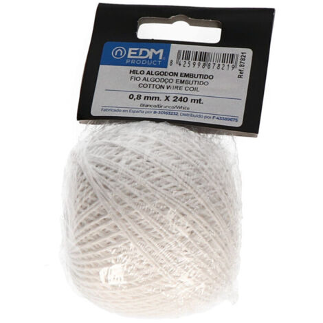 Fil de coton intégré EDM 100g/240m blanc