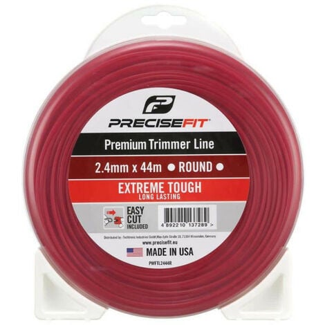 Fil de coupe bordure universel PRECISEFIT nylon 2,4mm - rond - 44m PWFTL2444R
