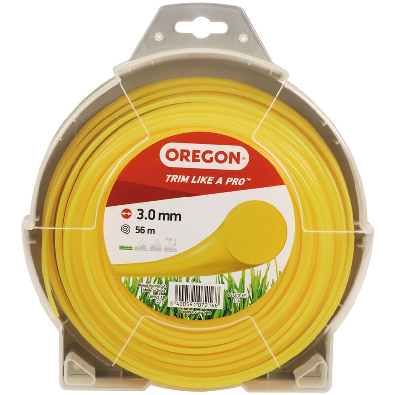 Fil de coupe Coloured Line Oregon Jaune, épaisseur de fil 3,0 mm, longueur 56 m