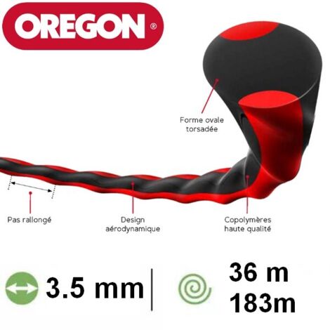 Fil de coupe débroussailleuse Oregon Terramax 3.5 mm 36m
