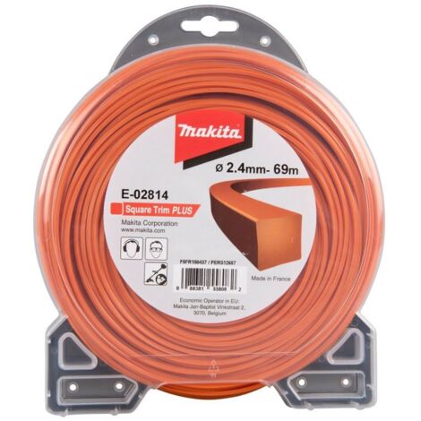 Fil de coupe Makita 2 4 mm/69 m carré