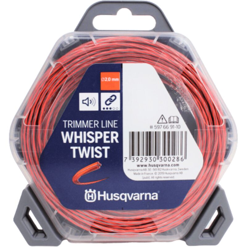 Coupe bordure Husqvarna 597669110 Whisper Twist Fil pour coupe bordure 2.0 mm 15