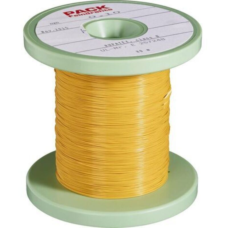 Pack Litz Wire - Fil de cuivre émaillé Diamètre extérieur (avec vernis isolant)=0.40 mm ø extérieur (sans vernis isolant): 0.20 mm 100 m W759221