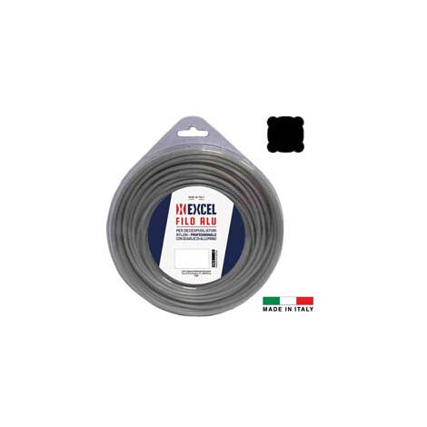 Fil de débroussailleuse carré Alu Nylon - ø 2,7 mm en écheveau de 15 m