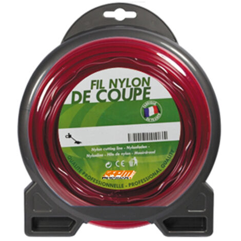 Fil de débroussailleuse carré blister ø 4 mm - 25 m
