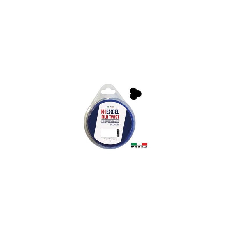 Fil de débroussailleuse en nylon silencieux torsadé bleu - ø 3 mm en écheveau de 15 m