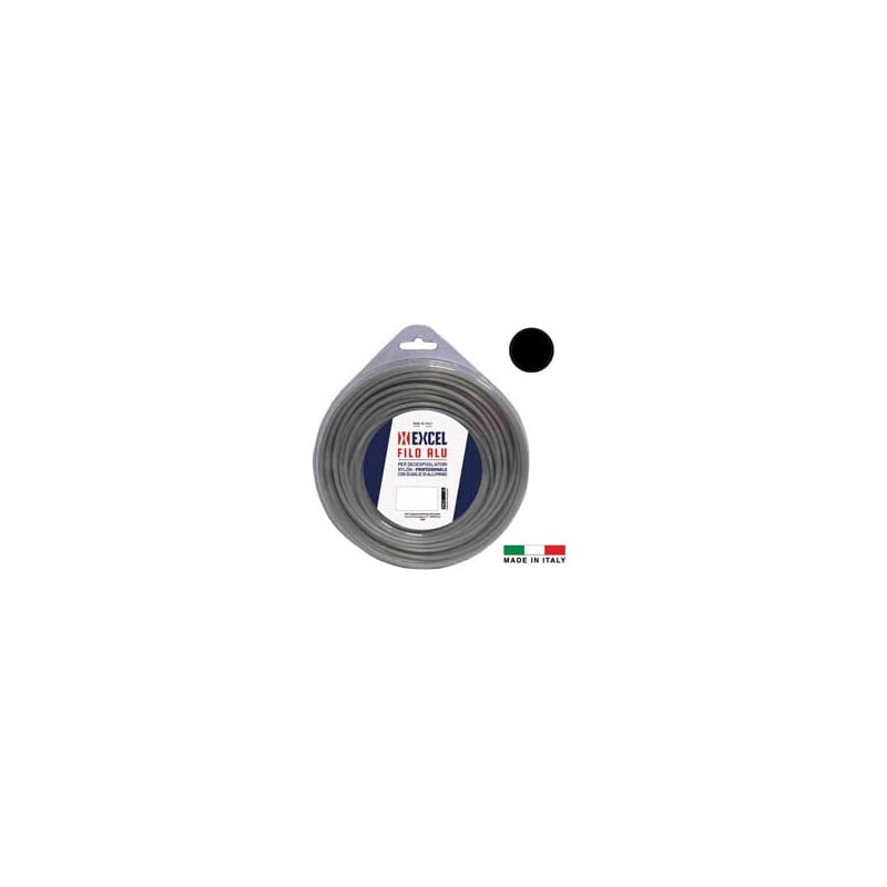Fil de débroussailleuse rond en nylon alu - ø 2,4 mm en écheveau de 15 m