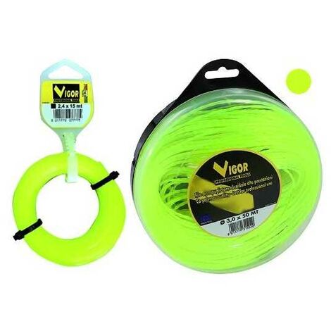 Fil de débroussailleuse Vigor rond, 60 m, Ø 3 mm