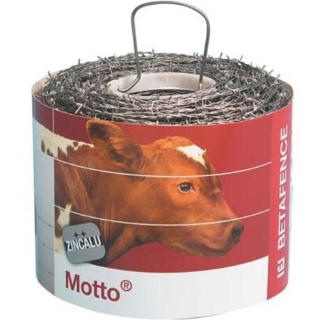 Fil de fer barbel'Š¢ en acier motto- Zincalu 250 m