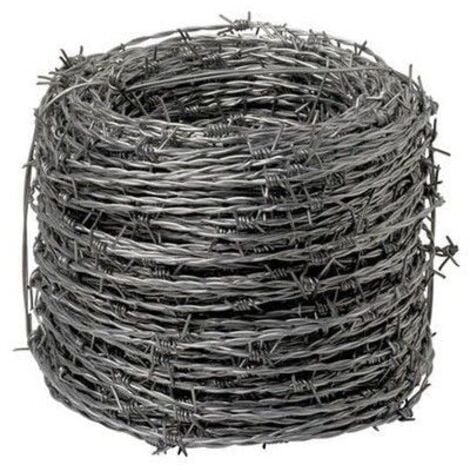 Fil de fer barbelé galvanisé Papillon 250 mètres 4/15