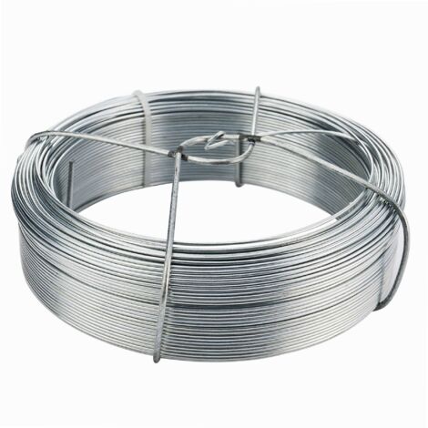 Fil de fer galvanisé 80m – Malléable et incassable – Pour fixation plantes et décoration intérieure/extérieure – Compatible supports jardinage – Tenax