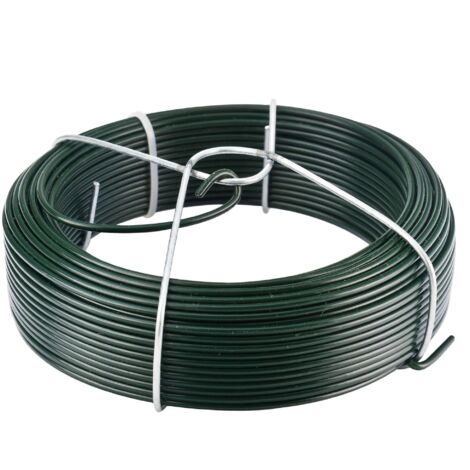 Fil de fer plastifié 30m – Diamètre 1.2mm – Pour fixation plantes et loisirs créatifs – Usage intérieur et extérieur – Tenax