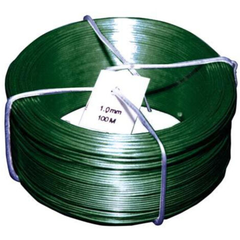Fil de fer PVC vert 1.4/0.9 mm x 50 m