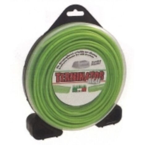 Fil de fer TERMINATOR, débroussaillage vert, diamètre carré 2,7 mm, longueur 60 mt
