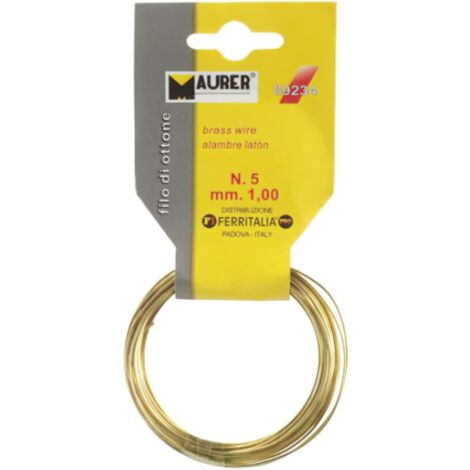 Fil de laiton maurer diamètre 1mm 7m - d020031010