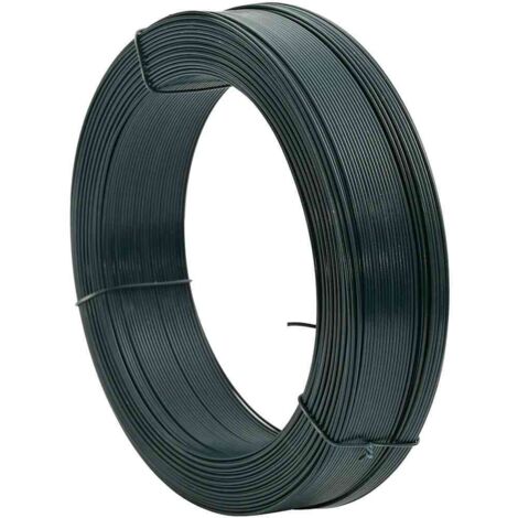 Fil de liaison de clôture 250 m 0,9/1,4 mm Acier Vert noirâtre