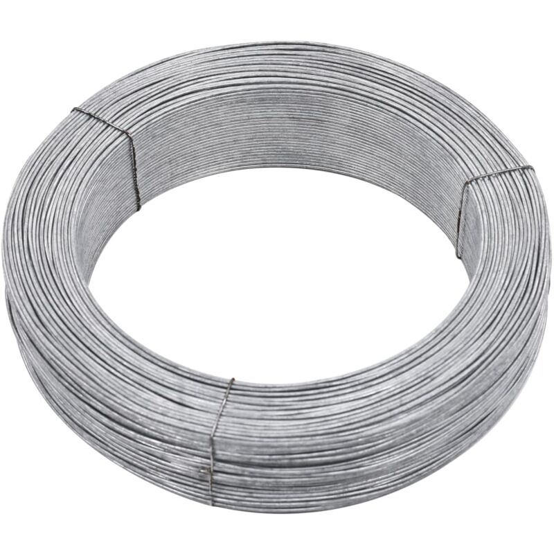 Fil de liaison de clôture 250 m 3,8 mm Acier Vidaxl