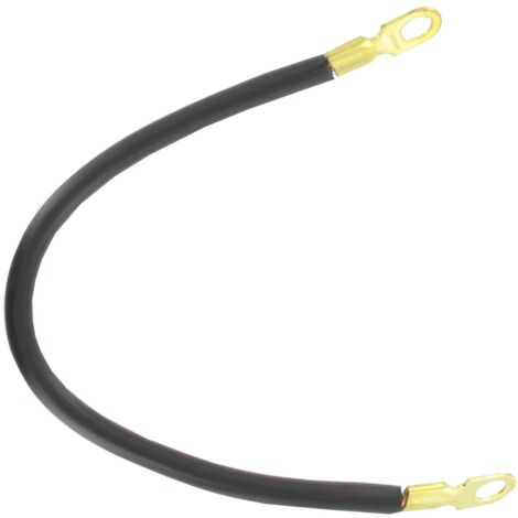 Câble batterie noir 6 conducteurs – Gaine polyvinyle – Œillets 10mm – Longueur 305mm pour applications électriques