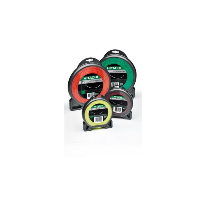 Fil de nylon hélicoïdal 2,4mm orange L88m 370g Hikoki 781046