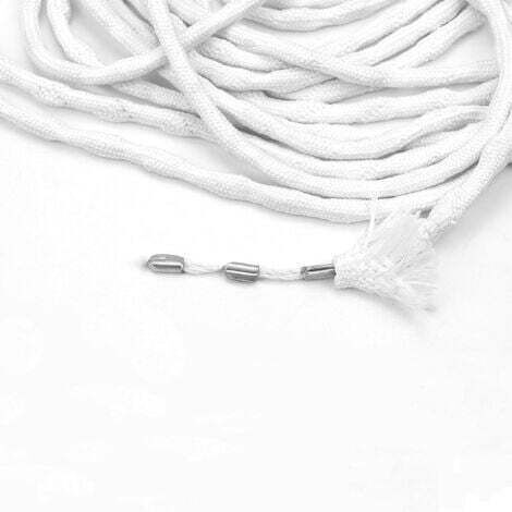 Fil de Plomb pour Rideaux 10 m Tresse de Plomb pour Rideaux Corde de Plomb pour Rideau Plomb Rideau Rideau Fil pour Tapis de Bain, Rideau de Douche, Nappe, Moustiquaire (30g/M)