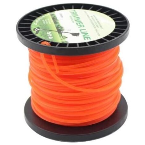 Fil de rechange universel pour débroussailleuse - 2,7 mm x 50 m - Compatible avec la plupart des têtes de débroussailleuse standard