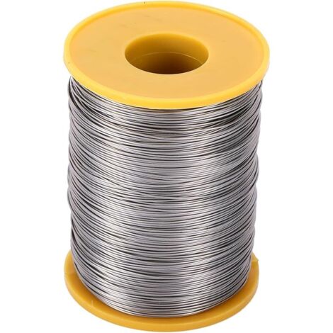 Fil de ruche en acier inoxydable - diamètre de 0,5 mm, rouleau de 500 g Fil de ruche pour cadre d'abeille, accessoires anti-corrosifs d'apiculture, outil d'apiculture